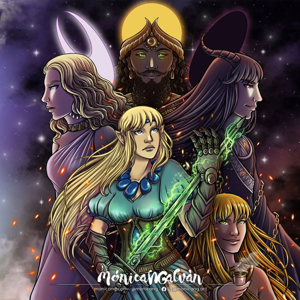 MoonSlayer: In the Land of the Gods (detail)