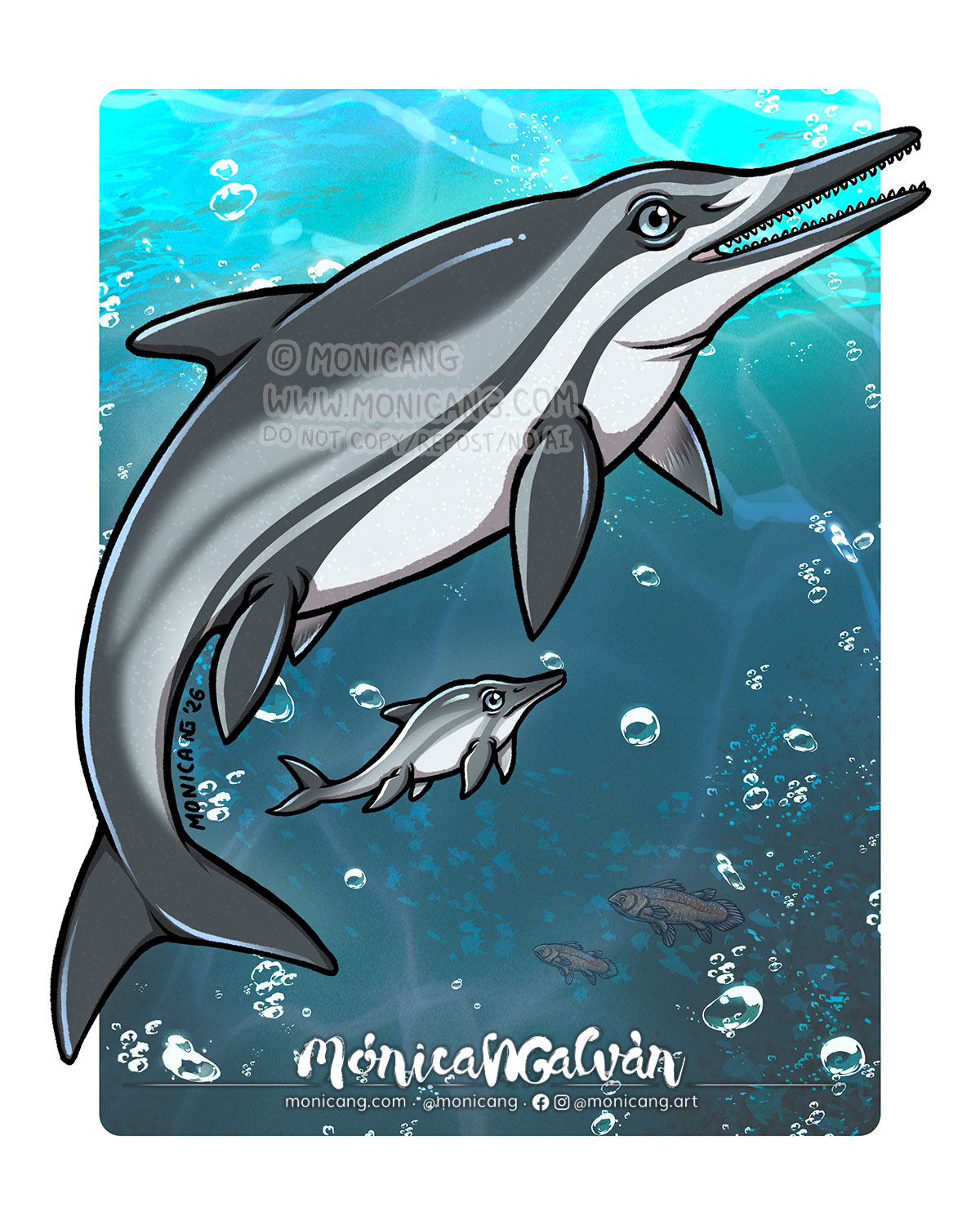Sea Monsters 1 Ichthyosaurus (Stenopterygius)